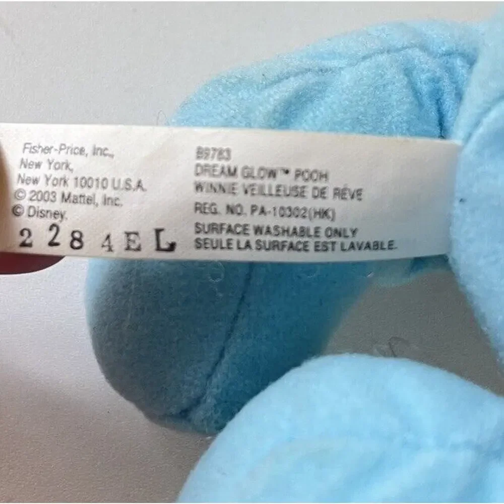 Fisher Price Winnie The Pooh Dream Glow Light Up Musical Baby Plush Toy 2003 EUC